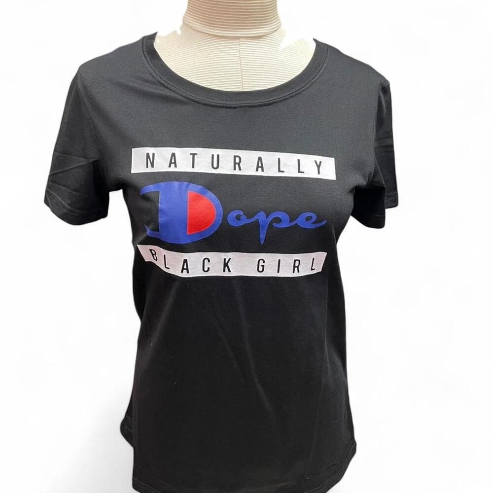 Naturally dope black girl tee